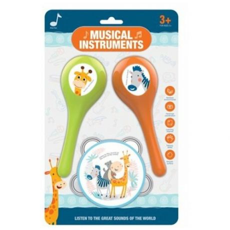 Набор детских музыкальных инструментов, 3 предмета Наша Игрушка Y2762122