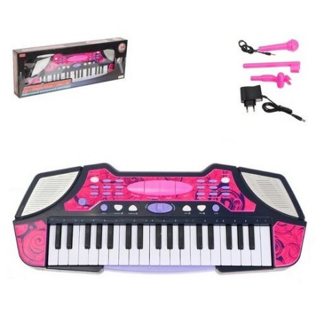 ZHORYA Синтезатор «Детский-2» с микрофоном, 37 клавиш, функция записи и воспроизведения