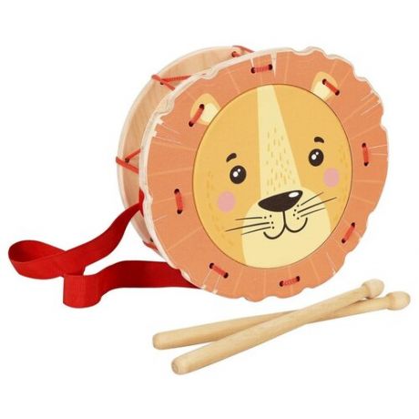 Детский игрушечный барабан Leader Toys Львенок