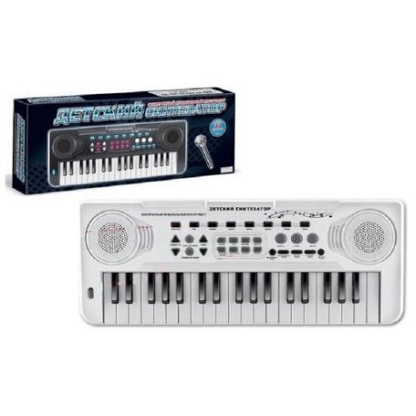 Музыкальная игрушка, Синтезатор детский, с микрофоном, 37 клавиш, размер - 51,5 х 19,5 х 4,5 см.