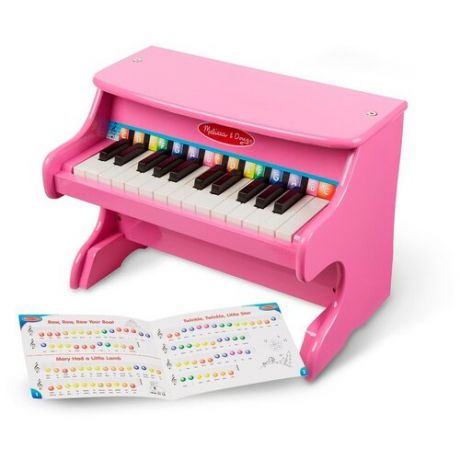Пианино" учимся играть розовое Melissa Doug 1931M