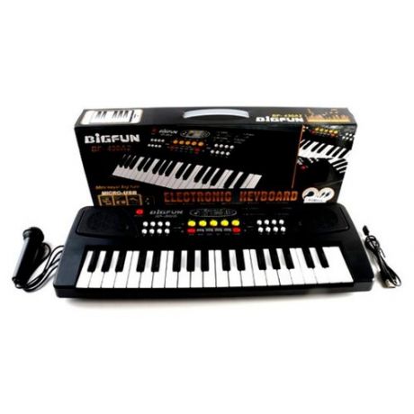 Синтезатор детский Bigfun 37 клавиш, черный (запись, микрофон) Shantou Gepai BF-430A2