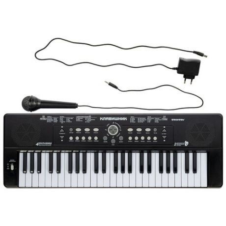 Синтезатор Bondibon Клавишник с микрофоном и блоком питания - 49 клавиш