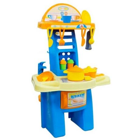 Кухня Palau Toys Мария №1 42590 голубой/желтый/бежевый/оранжевый