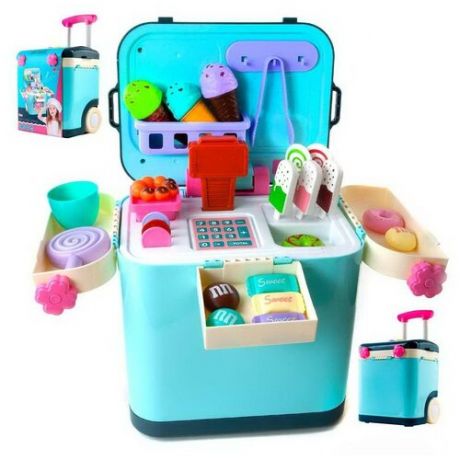 Игровой набор ald Dessert Toy Suitcase L666-47 голубой