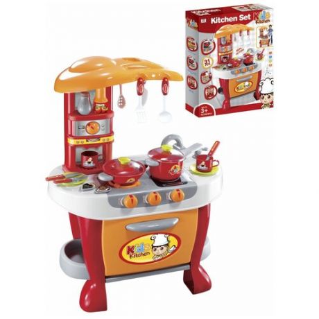 Детская кухня "Kitchen Set" - Игровой модуль (70x52см) "современная КУХНЯ-3" (свет, звук)