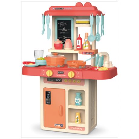 Детская интерактивная кухня 63 см/ с водой, паром, со световыми и звуковыми эффектами/ 889-168 / 42 предмета