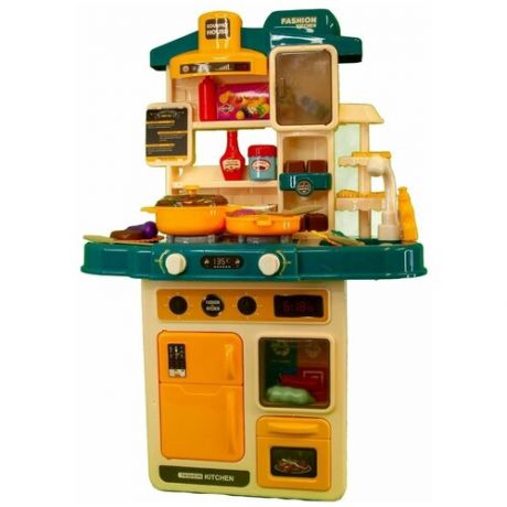 Кухня игровой набор. Интерактивная детская кухня Fashion Kitchen c водой, паром, звуковым и световым сопровождением