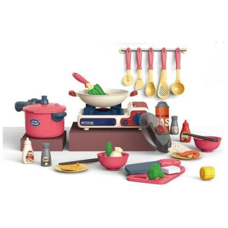 Детская кухня, игровой набор, Всё для кухни юной хозяйки (34 предмета)