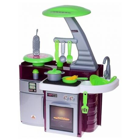 Полесье Игровой модуль «Кухня Laura» с варочной панелью, световые и звуковые эффекты, работает от батареек