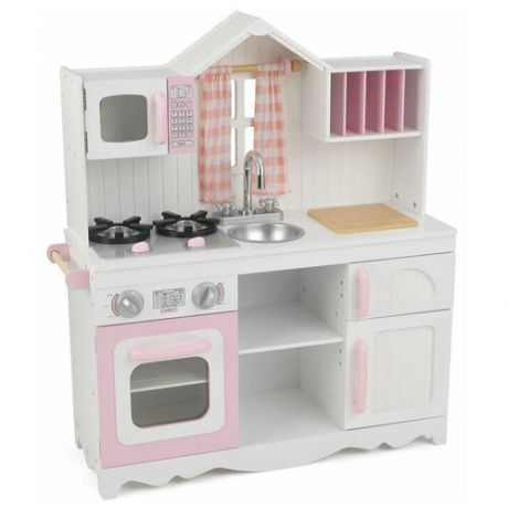 Кухня KidKraft 53222 белый/розовый