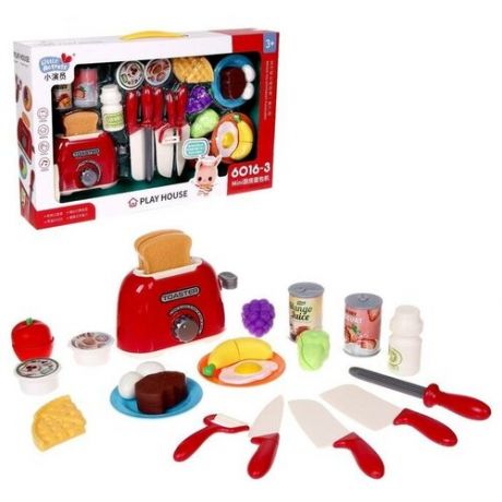 Игровой набор Тостер, с продуктами, посудой 5500027 .