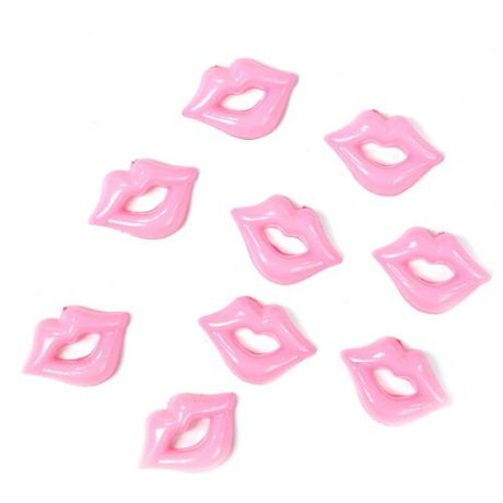 Пластиковые губы для игрушек TBY.D1 цв.розовый уп.200шт.