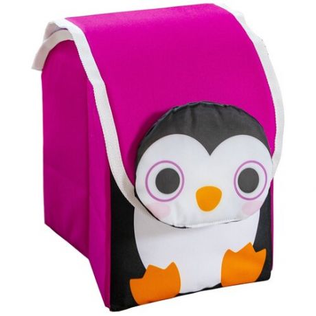 Ящик для хранения детских вещей и игрушек "Пингвин в ночи