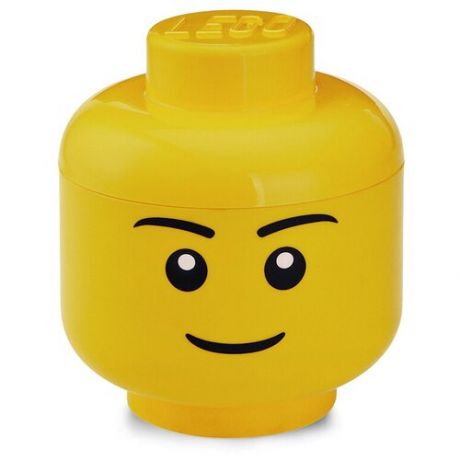 Контейнер LEGO Storage Head Large Boy желтый