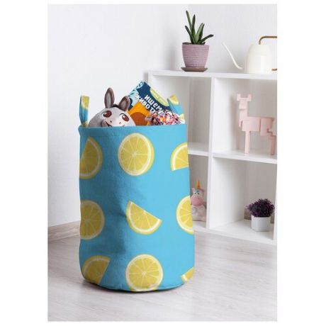 Корзина для игрушек "Лимонный витамин" 35x50 см, toba-34730