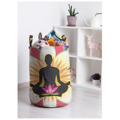 Корзина для игрушек "Медитация на лепестках" 35x50 см, toba-14799