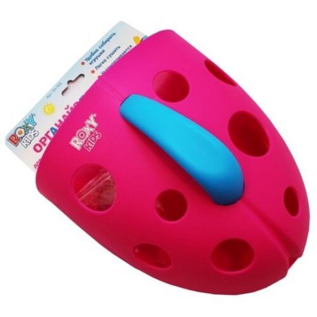 Контейнер для игрушек и банных принадлежностей ROXY-KIDS ТН-709 на присоске, розовый