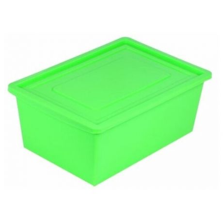 Ящик универсальный Забияка, с крышкой, 30 л, салатовый