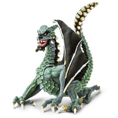 Фигурка Safari Ltd Зловещий дракон 10166, 14.5 см зеленый/черный