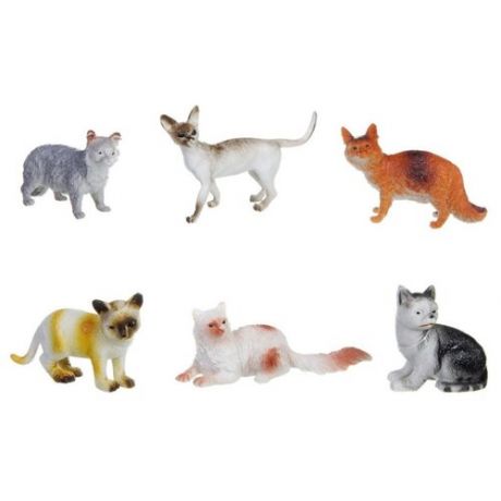 Фигурка мини- животного в пакетике. Кошка, в ассортименте 6 видов.