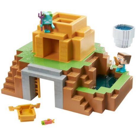 Игровой набор Mattel Minecraft Трансформирующийся оазис GYR75