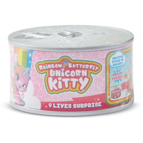 Игровой набор Rainbow Butterfly Unicorn Kitty 9 Lives Surprise 75301