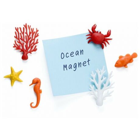 Набор из 6 магнитов для холодильника Qualy Ocean (QL10337- MX)