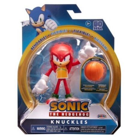 Подвижная фигурка Наклз баскетболист (Sonic The Hedgehog Basketball Knuckles Action Figure) 10 см