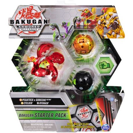 Игровой набор Spin Master Bakugan Starter Pack Fused Pegatrix X Goreene Ultra 6059923