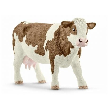 Фигурка Schleich Симментальская корова 13801, 7.7 см