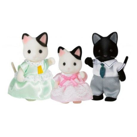 Фигурки Sylvanian Families Семья Черно-белых котов 5306