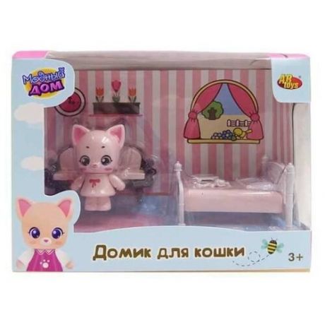 Игровой набор ABtoys Уютный дом - Домик для кошки. Спальня PT-01308