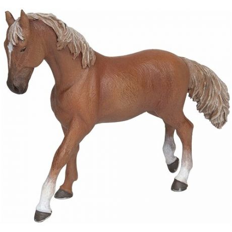 Верховая чистокровная лошадь 14,5 см фигурка-игрушка рыжей верховой лошади
