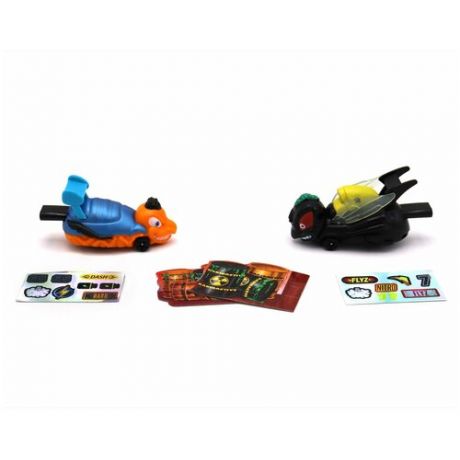 Игровой набор Bugs Racings черная Муха Flyz и оранжевая оса Dash K02BR006-3