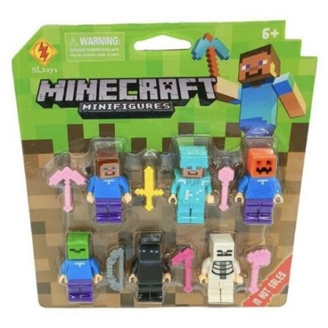 Человечки Minecraft 6 штук