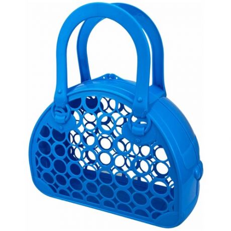 Игрушка для девочки, Сумка-корзинка, пластиковая, голубая, размер - 25 х 9,5 х 28 см