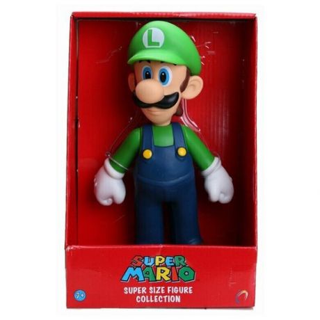 Фигурка Super Mario Super Size - Luigi / Луиджи (23см)
