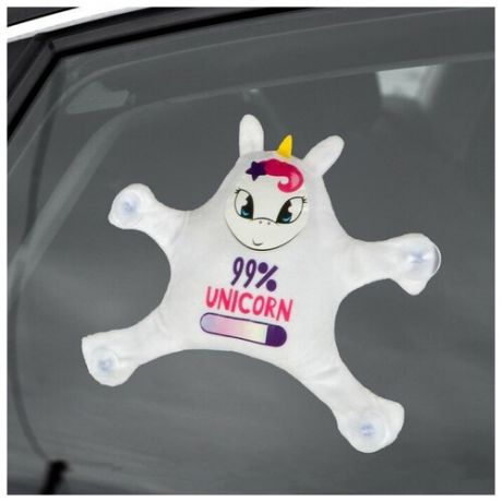 Автоигрушка на присосках «99% Unicorn», единорог