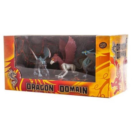 Игровой набор Dragon Domain - Дракон, грифон и гаргулья
