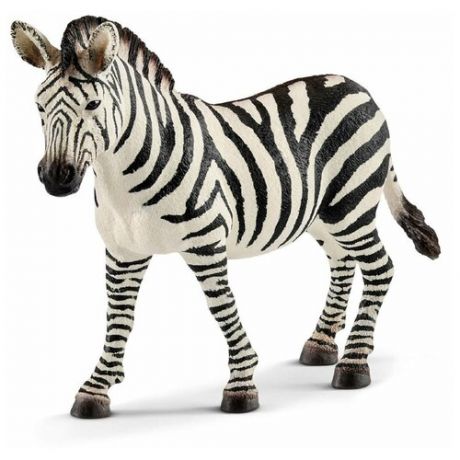 Самка саванной зебры 12 см Equus quagga фигурка игрушка дикого животного