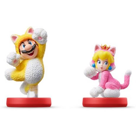 Фигурки Amiibo Super Mario Collection Cat Mario and Cat Peach