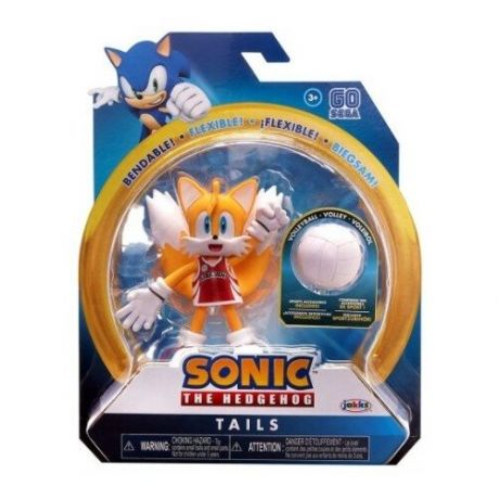 Игровые наборы и фигурки: Активная фигурка Тейлз (Tails) волейболист - Sonic The Hedgehog, Jakks Pacific