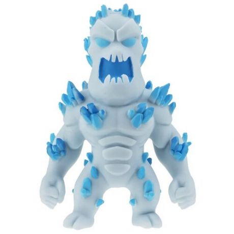 1TOY Антистрессовая игрушка Monster Flex 4-я серия "ледяной монстр", Монстр Флекс , фигурка тянущаяся 15см