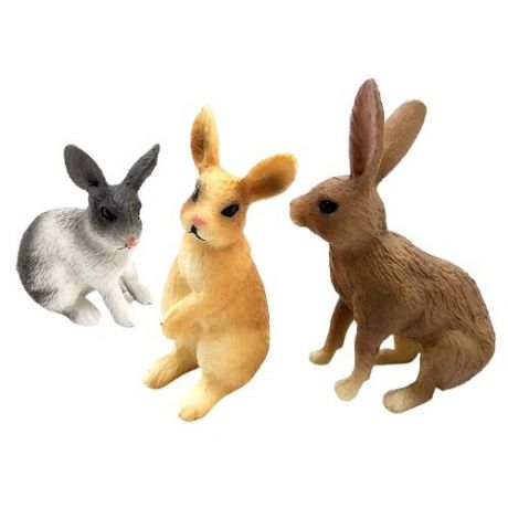 Фигурка мини-животного в пакетике. Кролик, 6 видов, цена за 1 штуку JUNFA Q9899-ZJ31