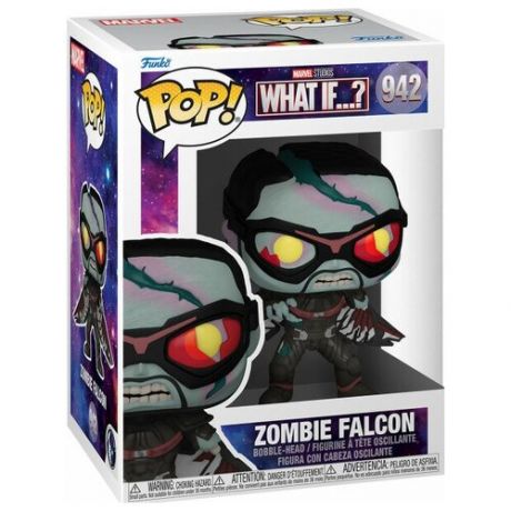 Фигурка Funko POP Marvel What If Zombie Falcon Bobble-Head (9, 5 см)