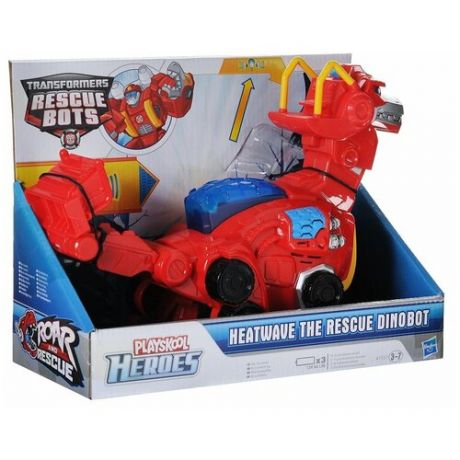 Playskool Игрушка "Heatwave the Rescue Dinobot", цвет: красный, желтый, голубой