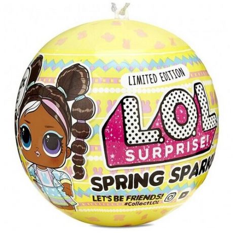 ЛОЛ Шар LOL Surprise Spring Sparkle Chick-A-Dee (желтый)