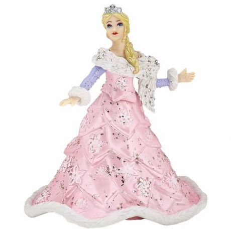 Фигурка Прекрасная принцесса в зимнем наряде с блёстками 10 см из серии Сказки и Легенды игрушка