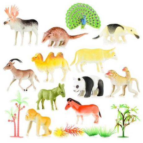 Набор фигурок животных 0581-3 "Дикие животные" в пакете UralToys